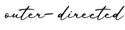 单词outer-directed书写
