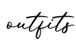 单词outfits书写