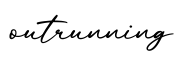 单词outrunning书写