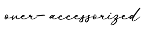 单词over-accessorized书写