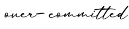 单词over-committed书写