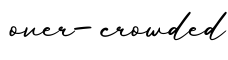 单词over-crowded书写