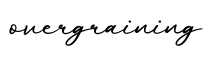 单词overgraining书写