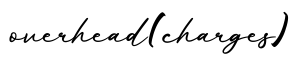 单词overhead(charges)书写