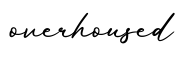 单词overhoused书写