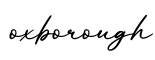 单词oxborough书写