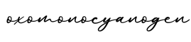 单词oxomonocyanogen书写