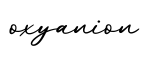 单词oxyanion书写