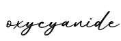 单词oxycyanide书写
