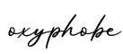 单词oxyphobe书写