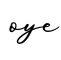 单词oye书写