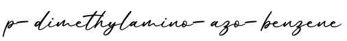 单词p-dimethylamino-azo-benzene书写