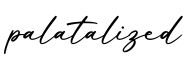 单词palatalized书写