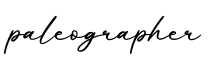 单词paleographer书写