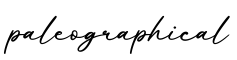 单词paleographical书写