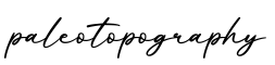 单词paleotopography书写