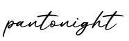 单词pantonight书写
