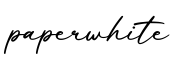 单词paperwhite书写