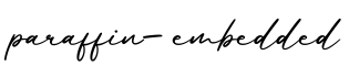 单词paraffin-embedded书写
