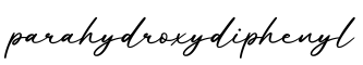 单词parahydroxydiphenyl书写