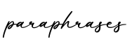 单词paraphrases书写
