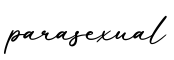 单词parasexual书写