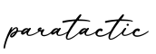 单词paratactic书写