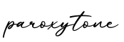 单词paroxytone书写