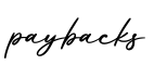 单词paybacks书写