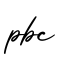 单词pbc书写