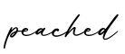 单词peached书写