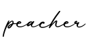 单词peacher书写
