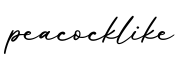 单词peacocklike书写