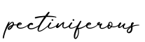 单词pectiniferous书写