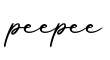 单词peepee书写