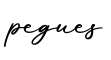 单词pegues书写