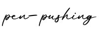 单词pen-pushing书写