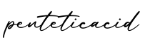 单词penteticacid书写