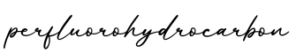 单词perfluorohydrocarbon书写
