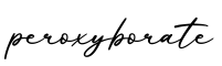 单词peroxyborate书写