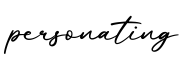 单词personating书写