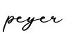 单词peyer书写