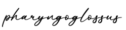 单词pharyngoglossus书写
