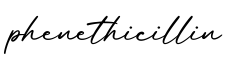单词phenethicillin书写