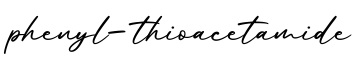 单词phenyl-thioacetamide书写