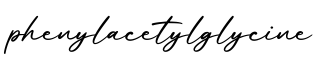单词phenylacetylglycine书写