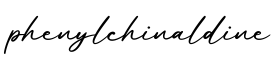 单词phenylchinaldine书写