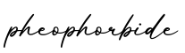 单词pheophorbide书写