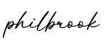 单词philbrook书写