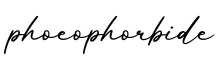 单词phoeophorbide书写